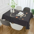 thumbnail image 2 of Yayeee Tablecloths 60" x 60" Rectangle Wrinkle Resistant Party Table Cover, Black Astronaut Space, 2 of 8