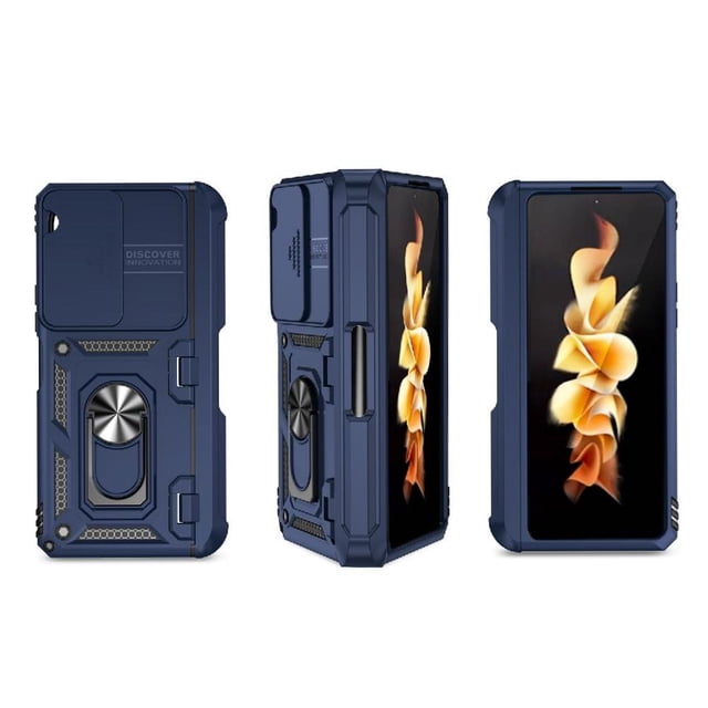 Estuche GANGXUN para Samsung Galaxy Z Fold 5, soporte giratorio 360°, estilo mecánico y magnético