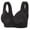 Black, variant on TSADFHJI Women's Large Breathable Hole Cup Comfortable Breathable Sweat Absorbing Steel Ring Front Button Breastfeeding Gathering Bra Bras for Women Push up Bra Leather Womens Bras with Garter Red 36