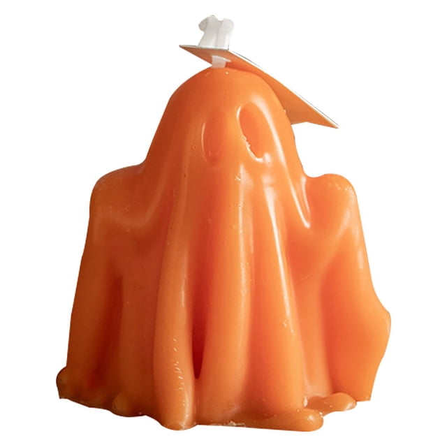 Xihbxyly Vela Fantasma de Halloween, Diseño de Calavera Artesanal, Fragancia Inquietante, Decoración Única para El Hogar, Pieza Versátil de Aromaterapia, Ideal para Regalo de Festival, Mini Fantasma