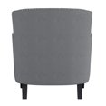 thumbnail image 3 of Lazzara Home Madis Gray Velvet Tufted Back Accent Chair, 3 of 5