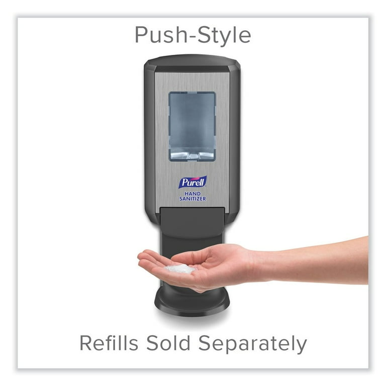CS4 Hand Sanitizer Dispenser, 1,200 mL, 4.88 x 8.19 x 11.38, Graphite CS4 Hand Sanitizer Dispenser, 1,200 mL, 4.88 x 8.19 x 11.38, Graphite
