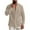 Khaki, variant on HomeDM Men's Long Sleeve Shirts Henley Button Down Summer Fall Beach Basic T-Shirts, Gray