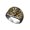 Room Gold A, variant on Retro Heavy Metal Nordic Viking Mens Titanium Steel Ring