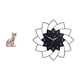 thumbnail image 1 of Figura de escritorio,Estatua de gato en estante,escritorio,oficina,decoración del hogar,Reloj de pared grande,Reloj de pared acrílico silencioso,sin tictac,Reloj de pared grande para, 1 of 8