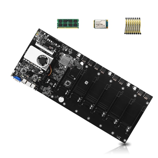 Placa base de computadora 8GPU Slots DDR3 RAM Motherboard FleinngHoz JD716272764