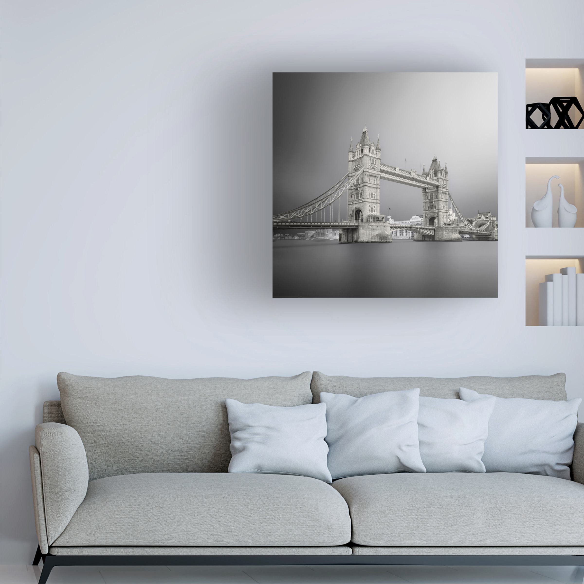 Ahmed Thabet 'Tower Bridge' Canvas Art