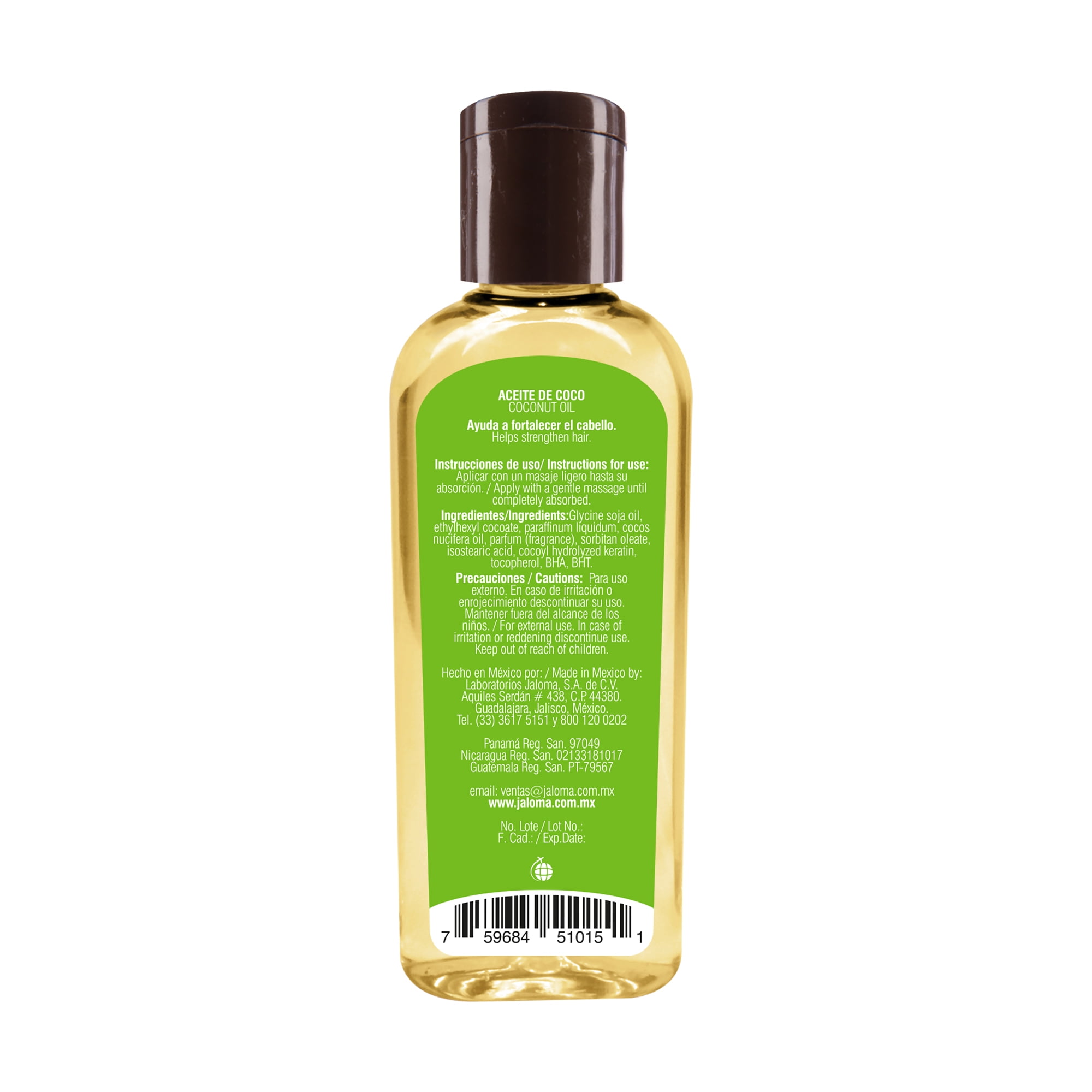 (4 pack) Jaloma Coconut Oil For Hydration Of All Skin And Hair Types, 4 fl oz