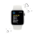 thumbnail image 5 of Apple Watch SE (2nd Gen) GPS 40mm Silver Aluminum Case with White Sport Band - M/L, 5 of 10