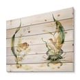 thumbnail image 2 of Designart 'Tropical Fish With Air Bubble and Algae' Traditional Print on Natural Pine Wood, 2 of 5