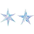 thumbnail image 3 of Nvzi piezas de adornos navideños iridiscentes en forma de estrella de cinco puntas para árboles de Navidad, adornos colgantes, decoraciones para bodas, fiestas y días festivos, 11.8 pulgadas, 3 of 4