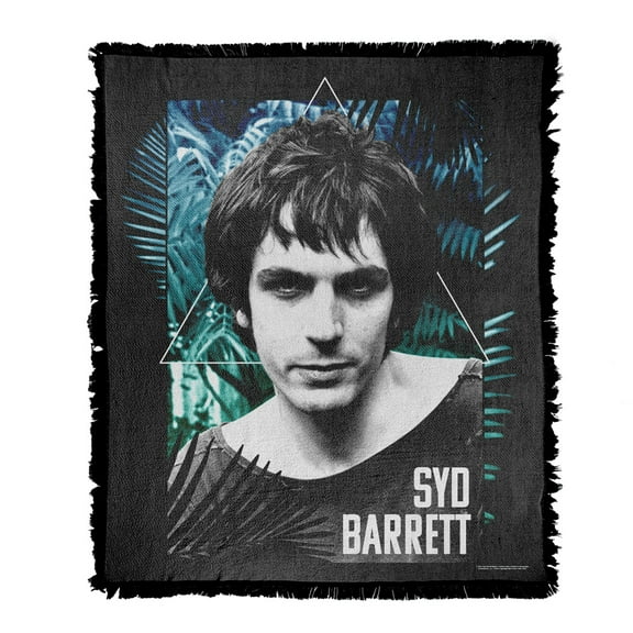 Syd Barrett Blanket, 50"x60" Palm Gradient Woven Tapestry Cotton Blend Fringed Throw Blanket