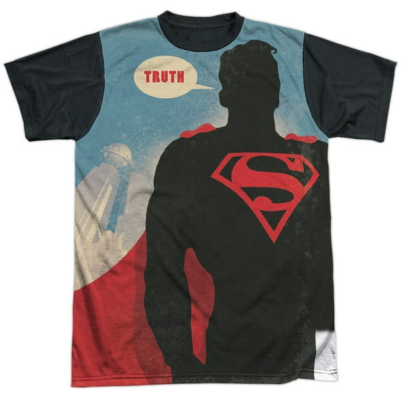 Superman Men's Truth Sublimation T-shirt X-Large White