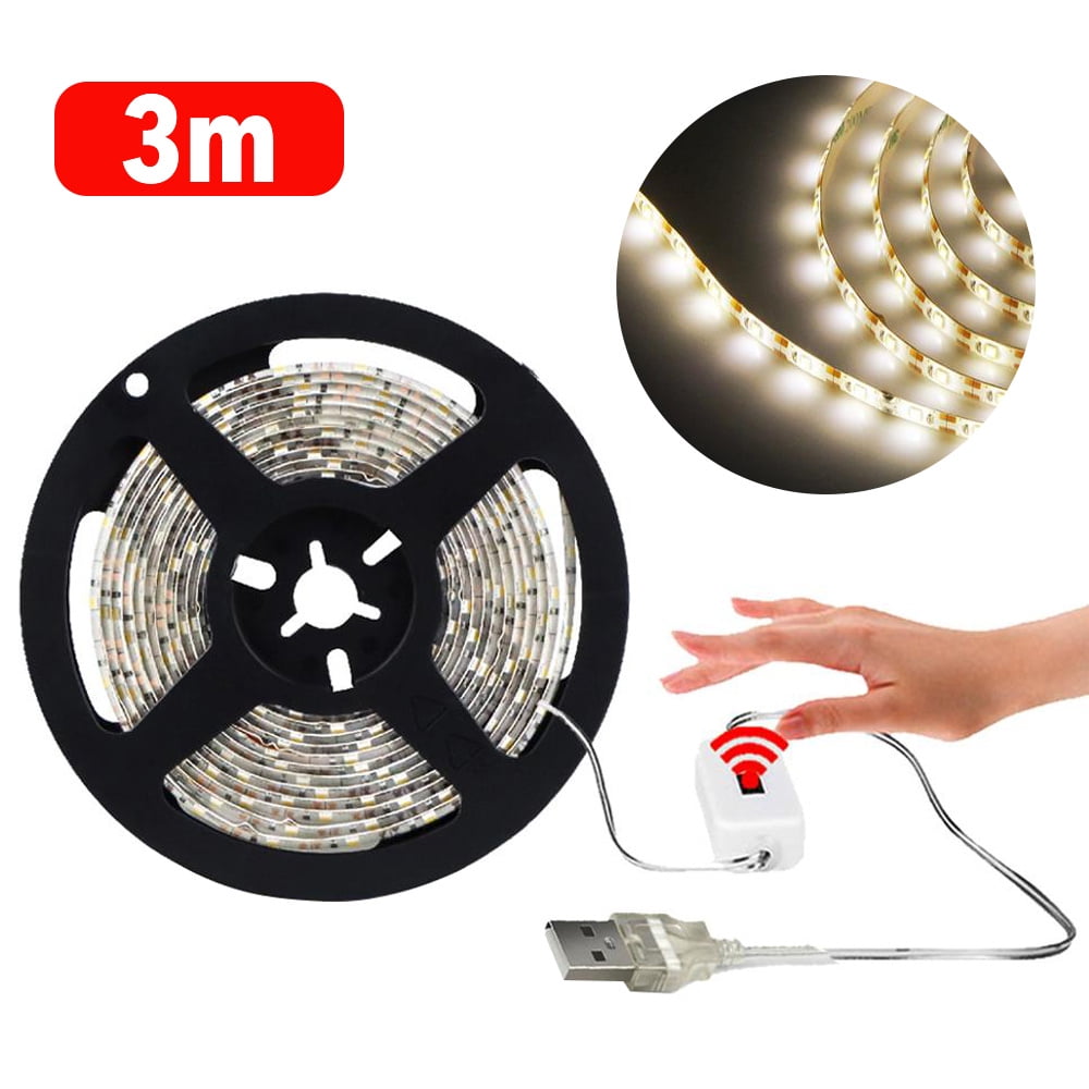 1-5M USB Hand Sweep LED Strip 2835SMD Light with Hand Wave Motion Sensor Switch 