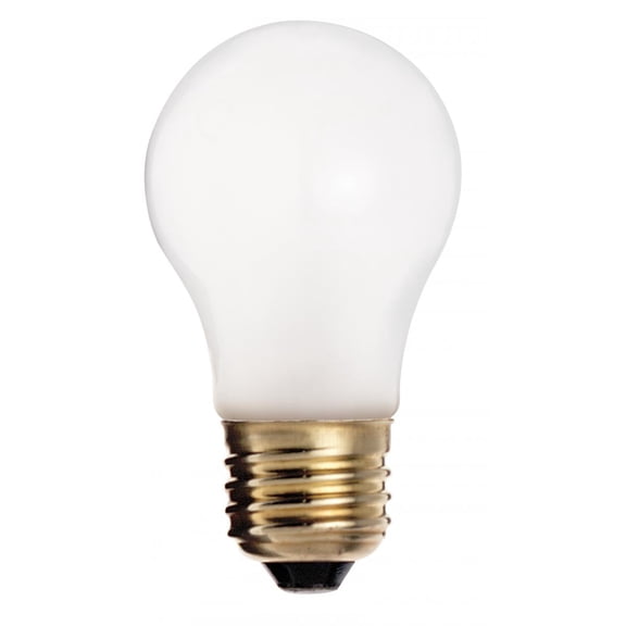 2 PK SATCO S4881 40 watt A15 Incandescent; Frost; 2500 average rated hours; 265 lumens; Medium base; 130 volts; Shatter Proof