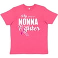thumbnail image 3 of Inktastic Breast Cancer Awareness My Nonna is a Fighter Youth T-Shirt, 3 of 5