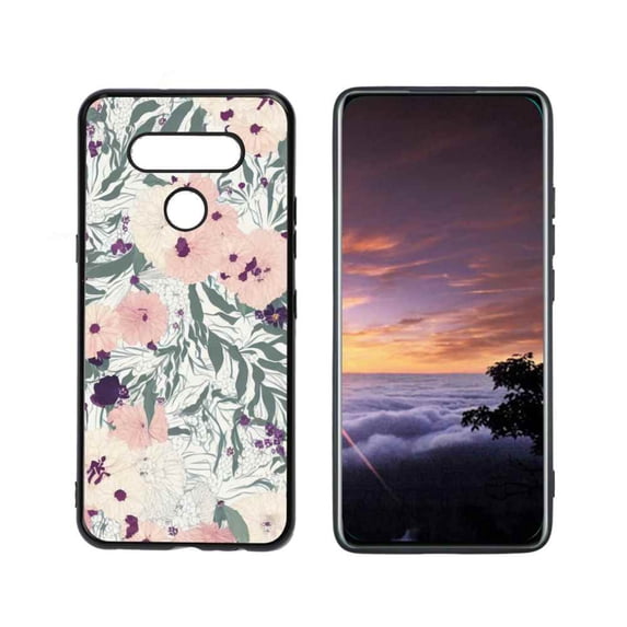 Flowers-124 Phone Case, Degined for LG K51 Case Men Women, Flexible Silicone Shockproof Case for LG K51
