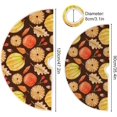 thumbnail image 4 of FMSHPON Fall Leaves Pumpkins Xmas Christmas Tree Skirt Stand Mat for Holiday Party Decoration Indoor Outdoor 36 inches, 4 of 6