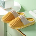 thumbnail image 2 of Shadoumai Winter Slippers for Women Coral Fleece Slippers Home Women's Warm Anti-Skid Fluffy Slippers Cute Winter Indoor Soft Bottom Comfortable House Slippers Comfy, 2 of 5