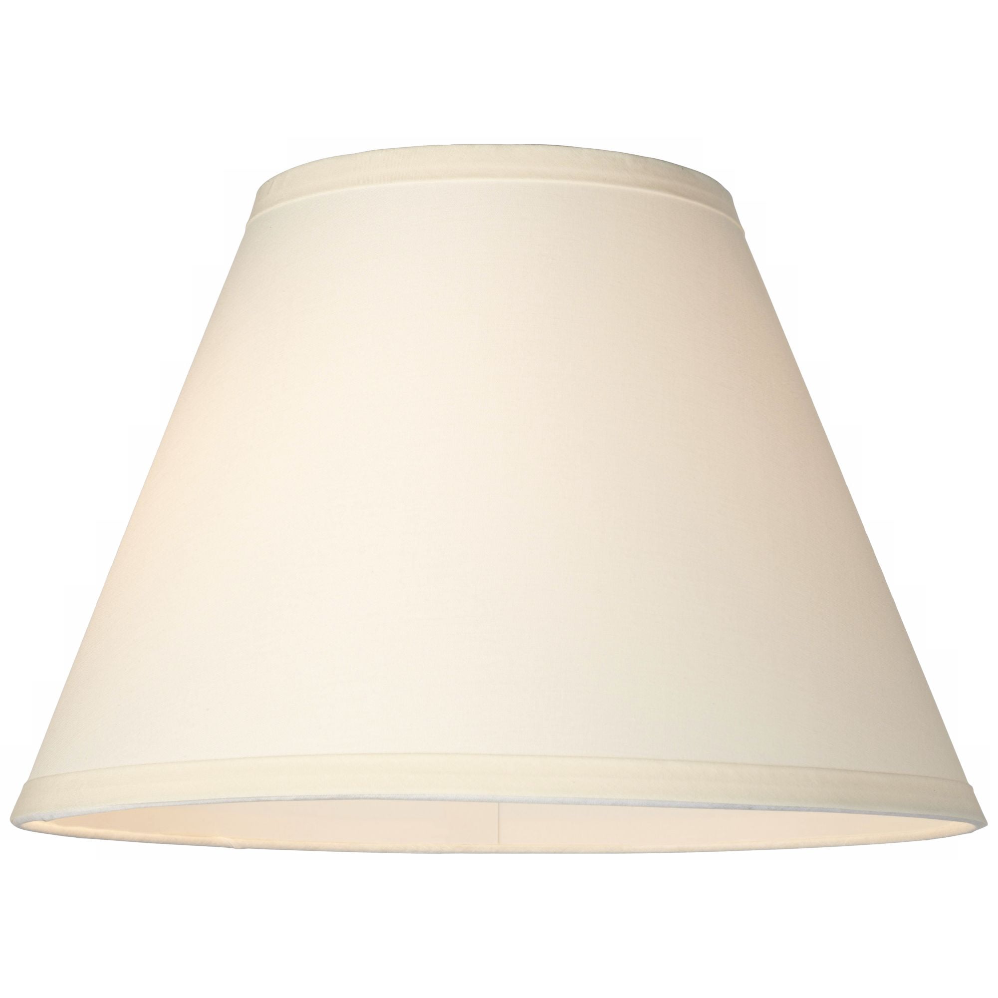 Springcrest Empire Lamp Shade Ivory White Small 6" Top x 12" Bottom x 8.5" High Clip-On Fitting