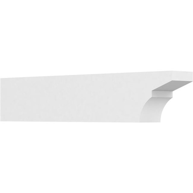 Ekena Millwork RFTP04X06X30MON 6 x 4 x 30 in. Standard Monterey Architectural Grade PVC Rafter Tail