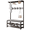 Black, variant on JOJOLAM 5-in-1 Entryway Hall Tree, Multifunctional Coat Rack with Bench & 2 Tier Shoe Rack, 10 Hooks, White