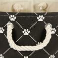 thumbnail image 4 of Design Imports CAMZ14211 Polyester Trellis Paw Rectangle Pet Bin, Black - Small, 4 of 4
