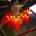 thumbnail image 2 of Jinsinto LED Red Pepper Lantern Solar String Lights Outdoor Yard Waterproof Outdoor Christmas Decoration 10 Meters 80 Lights USB Remote Control, 2 of 5