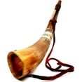 thumbnail image 2 of 5MOONSUN5's Viking blowing cow Horn Whistle Medieval bull Buffalo Sounding Horn Viking Norse Cattle Ancient Horn Bugle -Bigul blowing horn Hunting Tool Resonating sound, 2 of 10