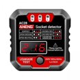 thumbnail image 1 of yuksok 3xOutlet Tester Polarity Test Circuit Analyzer Phase Check Sockets Tester black, 1 of 9