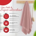 thumbnail image 4 of RIVERSIDE Cotton Large Bath Towels 27 x 54 Set of 4 with 600 GSM Soft Absorbent for Hotel & Spa - Dusky Pink, 4 of 8