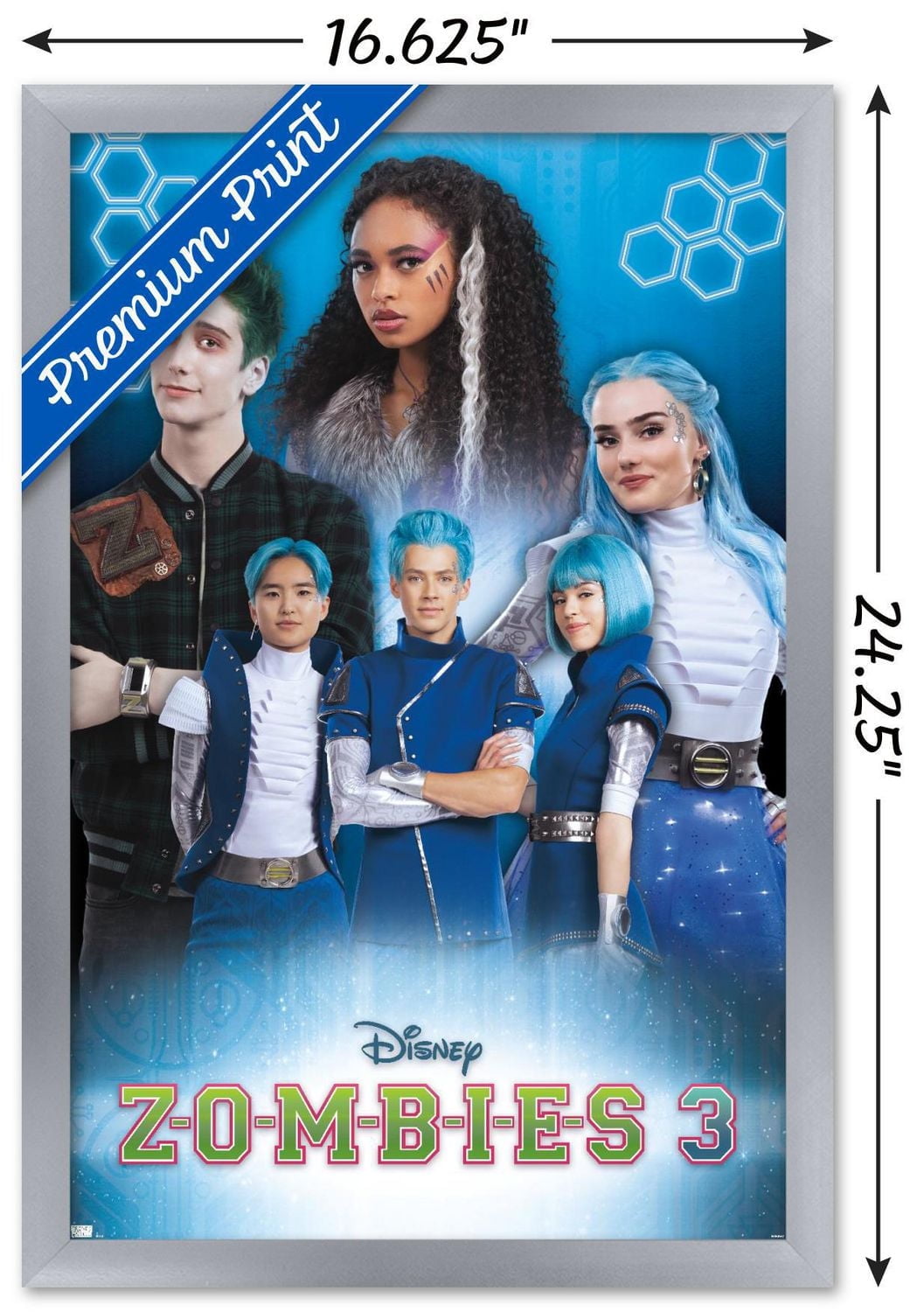 Disney Zombies 3 - Group Wall Poster with Pushpins