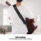 thumbnail image 3 of Guitar Strap for Electric Bass Adjustable Leather Soft Pad with Connection Belt GS‑07Black, 3 of 4