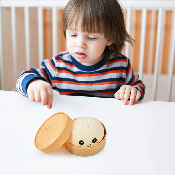 Juguete de Descompresión Big Bun, Imitación de Verdadero y Falso, Herramienta Pequeña de Silicona para Aliviar El Estrés, Liberación de Pellizcos En Las Manos.