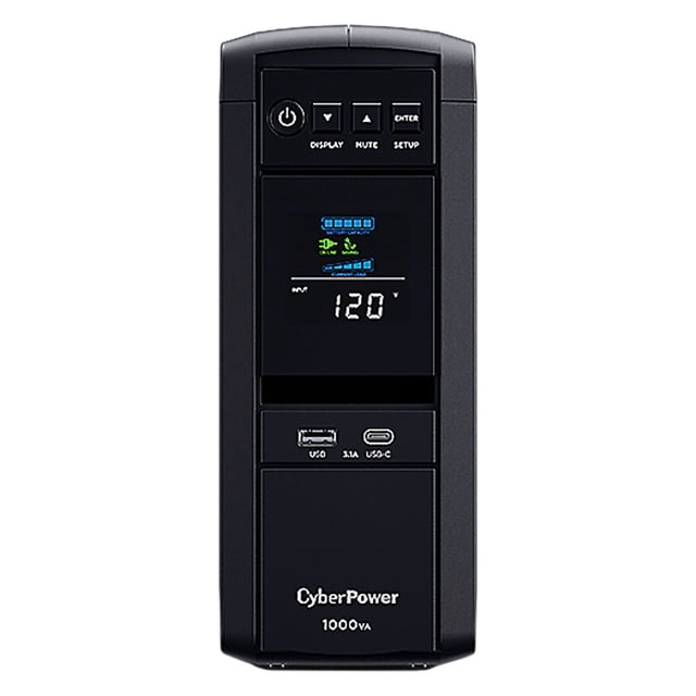 Batería de Respaldo CyberPower 1000VA 600 Watts 10 CP1000PFCLCD