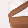thumbnail image 3 of Playeras,Blusas y Tops,Ropa para Mujer Mujeres Tank Top Camisetas sin mangas para mujer, blusa sin mangas de satén de seda con cuello en V para verano, camisola básica (Brown, M), 3 of 7