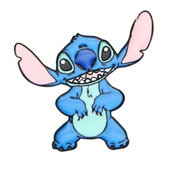 Stitch Enamel Metal Logo Pin