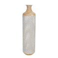 thumbnail image 1 of Sagebrook Home Vase en Métal 26 Pouces 2 Tons, Blanc, 1 of 1