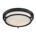 thumbnail image 3 of Trade Winds Felton Round Flush Mount Ceiling Light in Oil Rubbed Bronze, 3 of 6