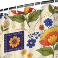 thumbnail image 3 of Pioneer Flower Floral Print Pattern Shower Curtain 72"x84", Bathroom Decorative Shower Curtain Set with 12 Hooks, Waterproof Washable, 3 of 6