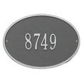 thumbnail image 1 of Whitehall Products 2922PS Standard Wall One Line Hawthorne Oval Address Plaque, Pewter & Silver, 1 of 1