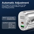thumbnail image 4 of Cargador 65W GaN 2 puertos Quick Charge 3.0 para iPhone 13 Pro Xiaomi Phone Laptop, 4 of 5