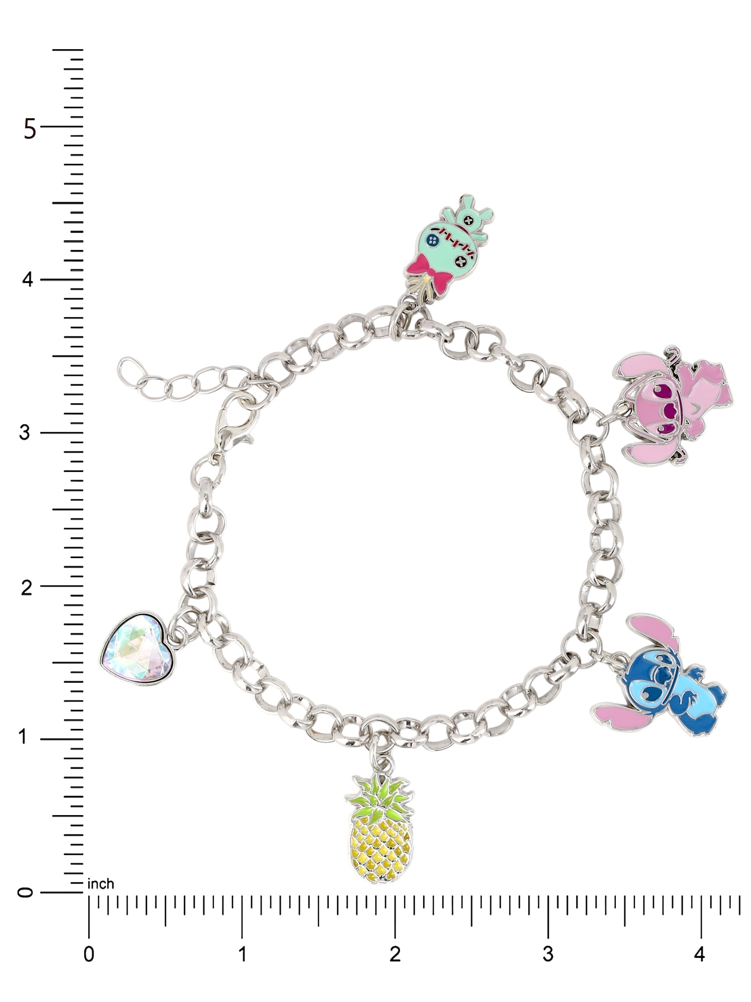 Disney Stitch Charm Bracelet with Playful Decorative Accents