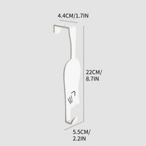 Btomtd Space Saving Hangers,Wall Hooks For Hanging,Hanger And Storage Rack Behind The Door No Punching Kitchen Cabinet Door Wall Mounted Clothes Rack For Storing Clothes Hats Keys