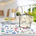 thumbnail image 5 of Yayeee Dish Drying Mat for Kitchen Counter 16"x18" Microfiber Absorbent Pad, Colorful Cartoon Graphic, 5 of 7