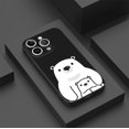 thumbnail image 3 of ¡Proteja su iPhone con estilo con esta moderna funda para teléfono plateada mate con diseño gráfico!, 3 of 4