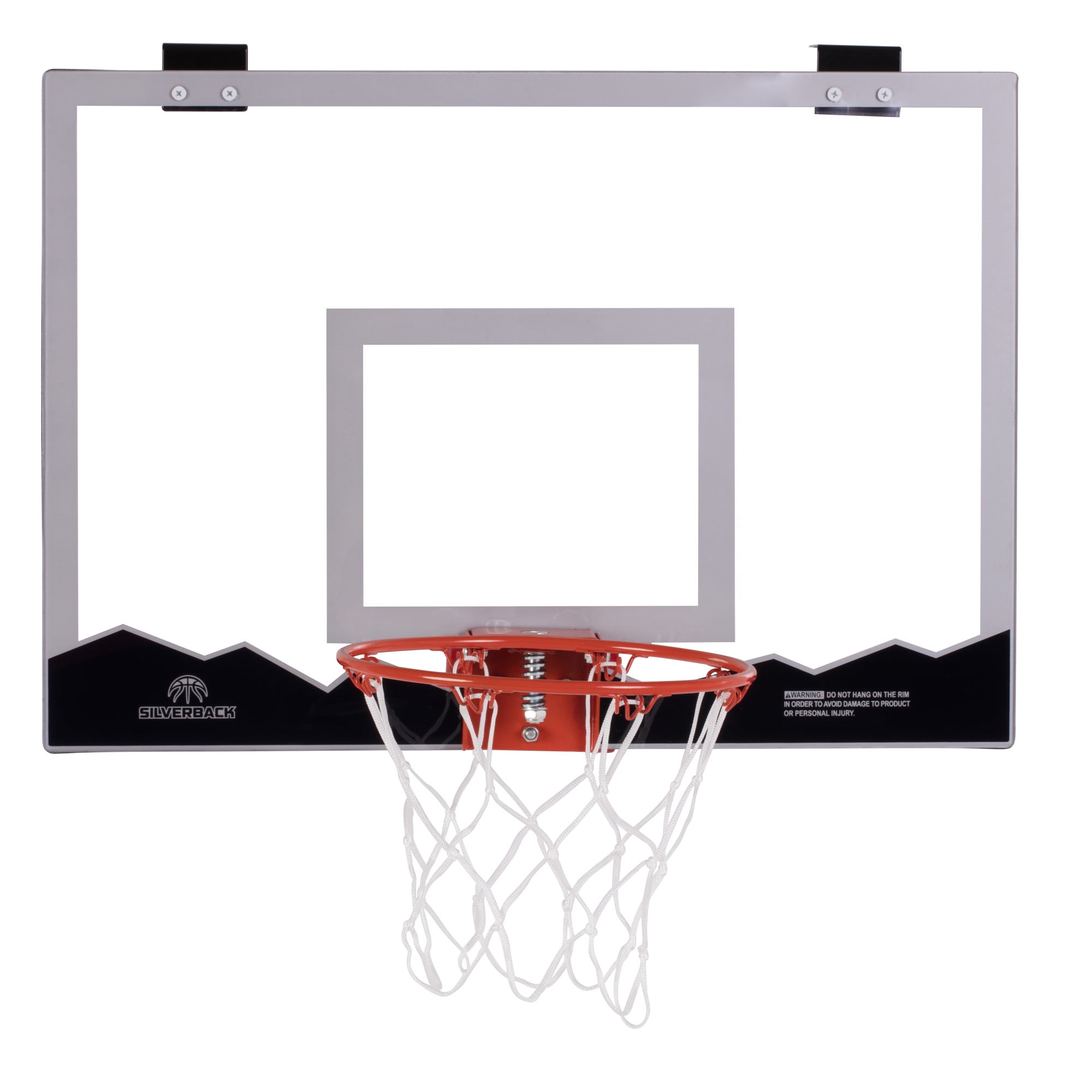 YardFine Mini Basketball Hoop Over The Door 18" x 12" with Basketball & Pump ... 