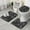 White Spider Webs, variant on White Spider Webs and Spiders Bathroom Rugs Sets 3 Piece,Toilet Cover Set,Absorbent Non Slip Bathroom Mats Sets with U-Shaped Contour Rug Toilet Rug Set