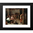 thumbnail image 2 of Adriaen Brouwer 14x12 Black Modern Framed Museum Art Print Titled - Interior of a Tavern, 2 of 5
