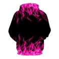 thumbnail image 3 of Puntoco Pullover Hoodie Men Blend Fleece Long Sleeve Sweatshirt with Kangaroo Pockets Hot Pink XXL, 3 of 3
